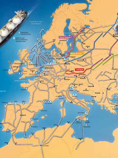 Titelthema - Europas Netz der Gasleitungen