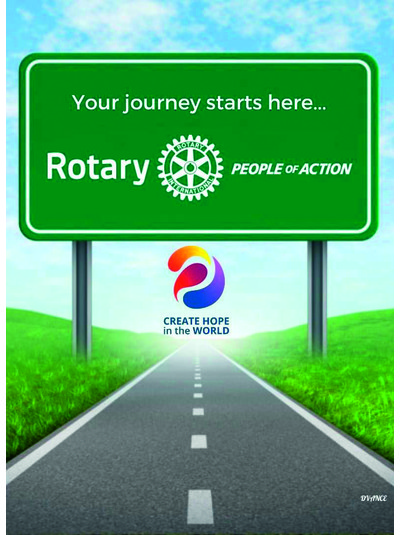 Exlibris - Rotary: Gemeinsam Gutes tun