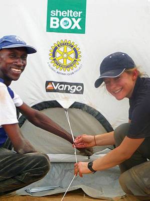 Im Einsatz mit ShelterBox -