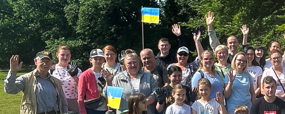 Ukrainer sammeln 25 Säcke Müll