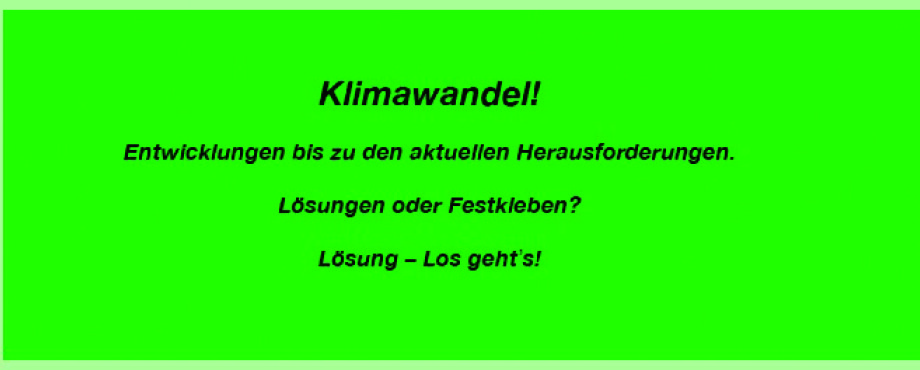 Klimawandel!