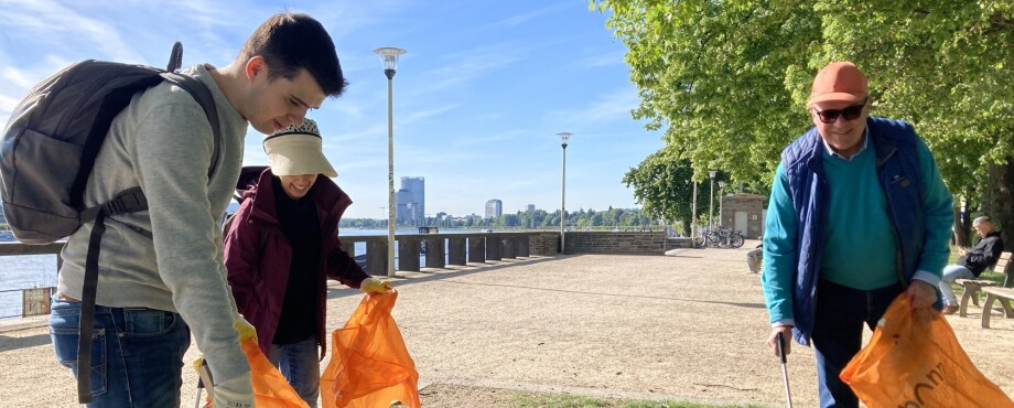 Saubere Arbeit: Rotary Action Day am Rhein