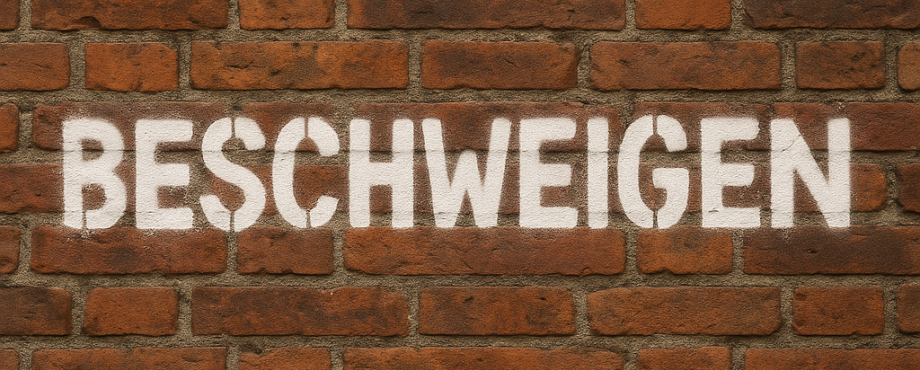 Beschweigen, nicht verdrängen