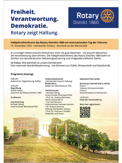 Einladung - Halbjahreskonferenz in D1860