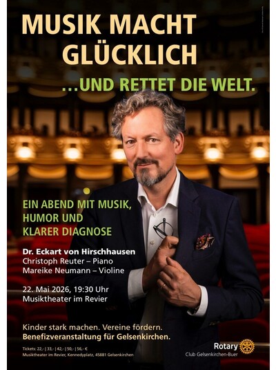 Benefizabend mit Dr. von Hirschhausen - Lachen ist gesund - Musik auch!