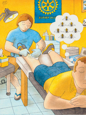 Rotarischer Tattoo-Künstler - »Rotary ist meine Religion«