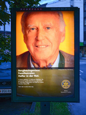 Vor Ort - Plakataktion bringt Rotary in die Öffentlichkeit