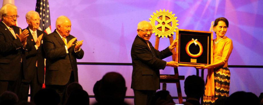 Rotary Global Peace Forum - Ehrung für Nobelpreisträgerin Suu Kyi
