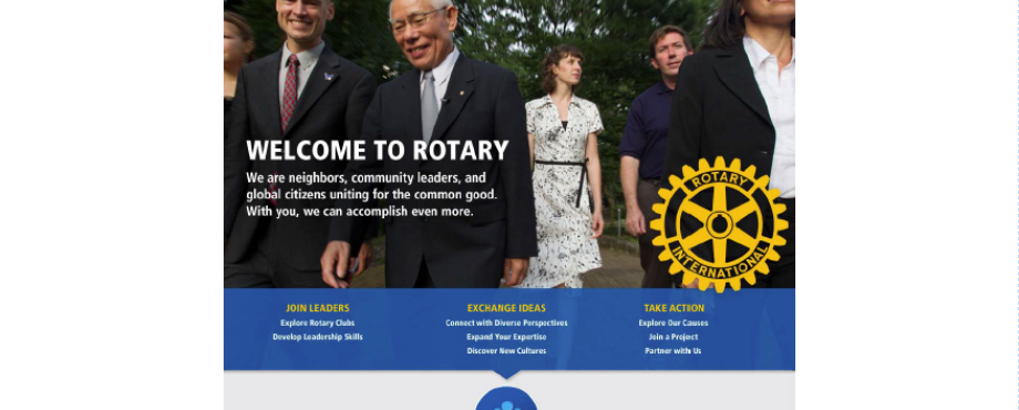 Website von Rotary International - Neue Seite ab dem 26. August zugänglich