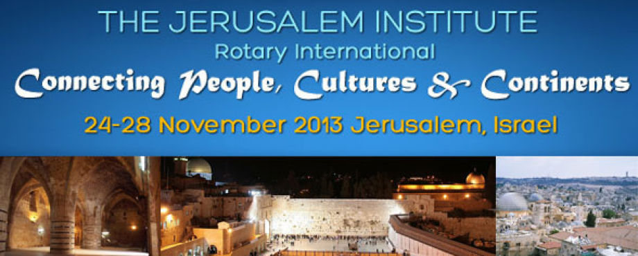 Rotary Institute in Jerusalem - Hier melden Sie sich an