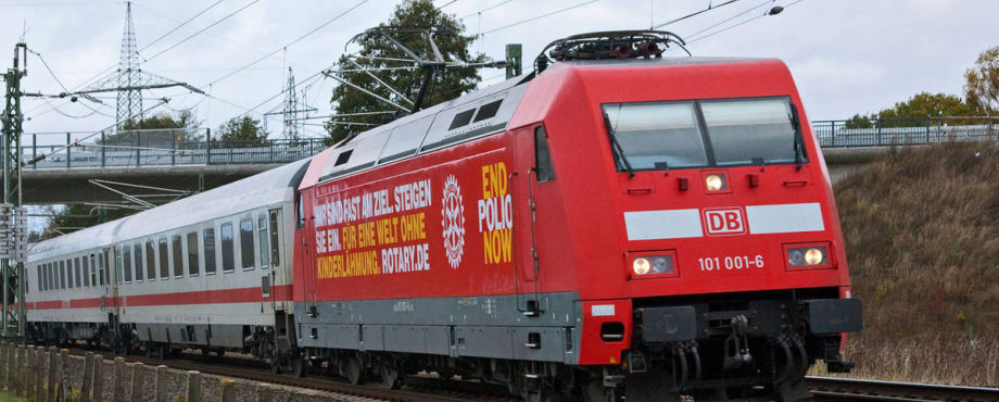 PolioPlus-Aktion - Lok fährt noch durch Deutschland