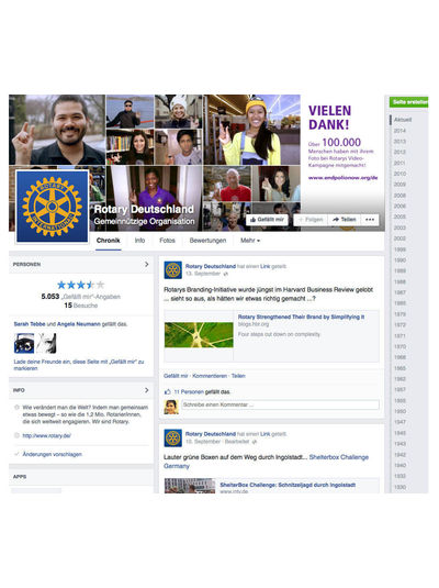 Service - Rotary in den sozialen Netzwerken
