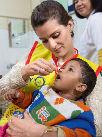 End Polio Now - Engagiertes Supermodel