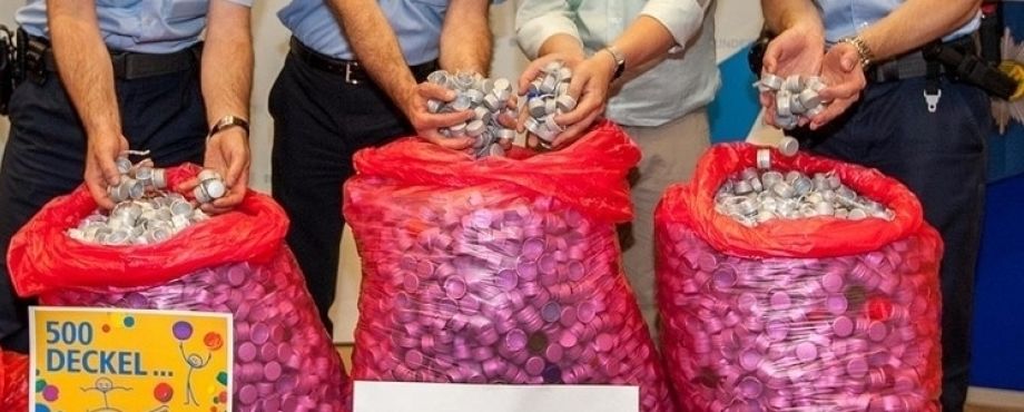 G7-Gipfel - Bundespolizei sammelt 83 Kilo Deckel