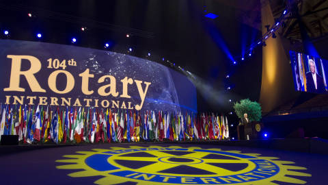 Die Eröffnungsfeier der Rotary-Convention