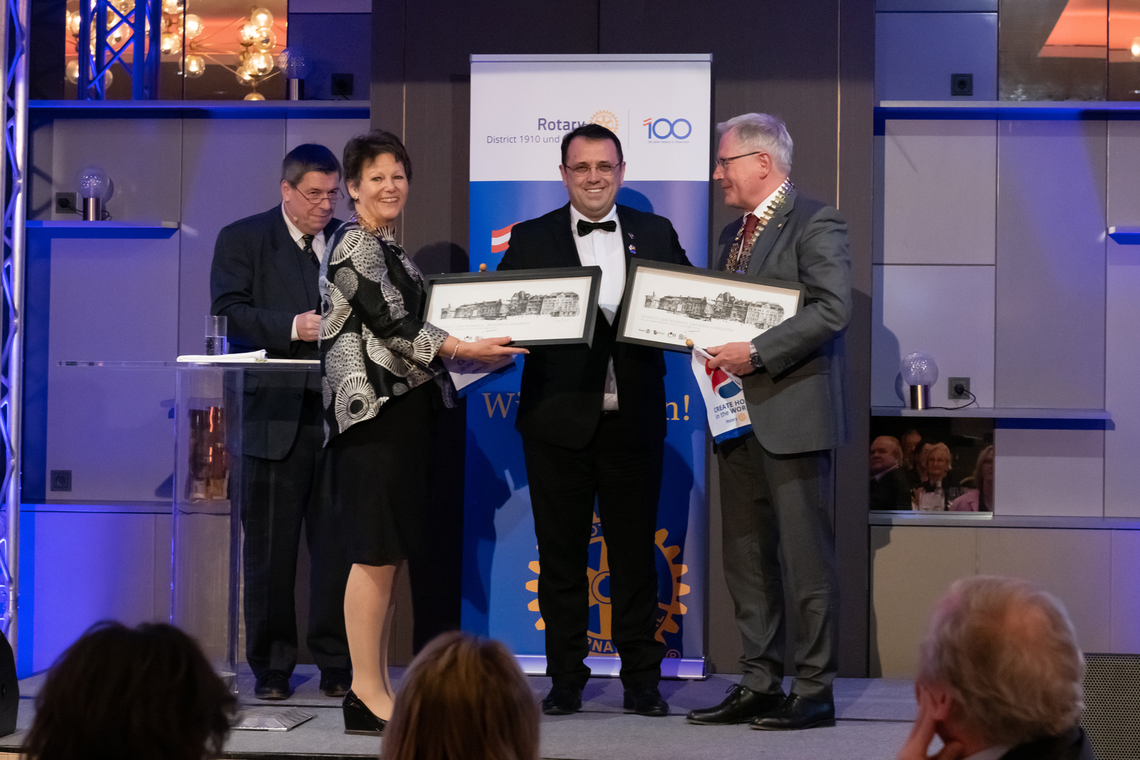 100, Rotary, Österreich, Claus Brockmann, Erika Krenn-Neuwirth, Peter Neuner