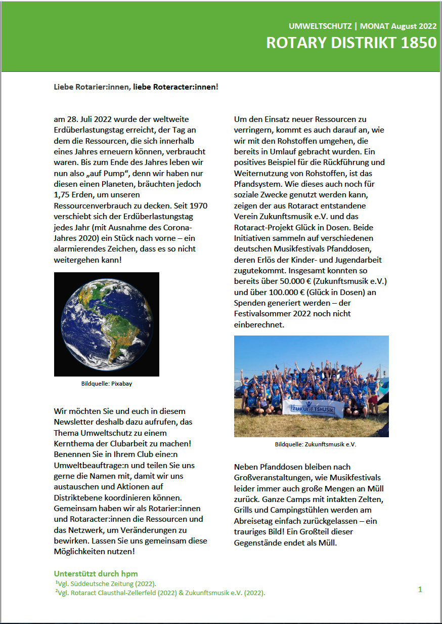 2022, newsletter, umwelt, umweltschutz, d1850