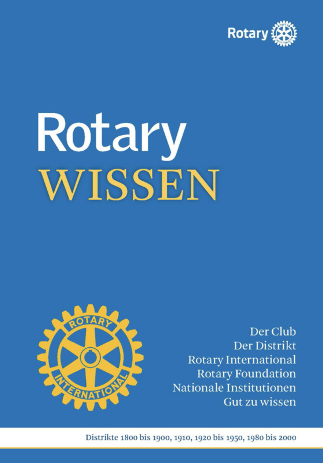 Rotary Wissen, Wissen, Broschüre