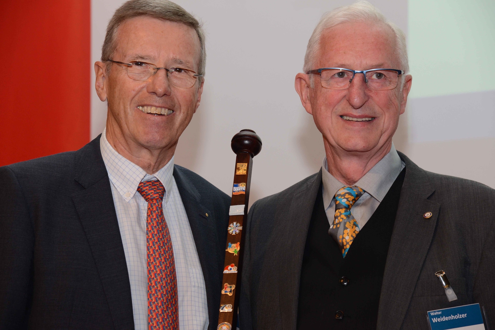 Ulf Wayand (links) übergab das Amt des Governors an Walter Weidenholzer.