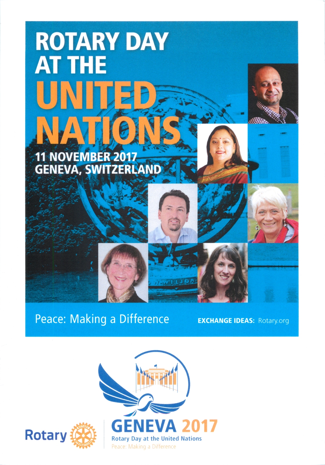 Diskussionen, Palais des Nations, UN-Rotary-Tag, UNO, Rotary Day