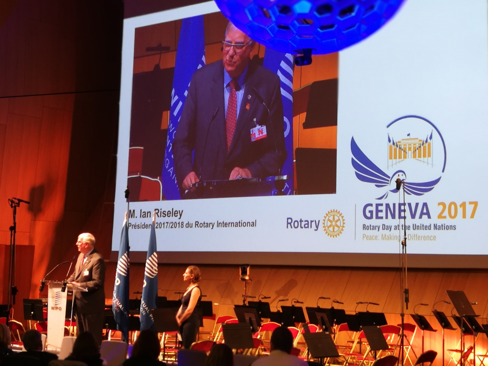 Diskussionen, Palais des Nations, UN-Rotary-Tag, UNO, Rotary-Day, Riseley