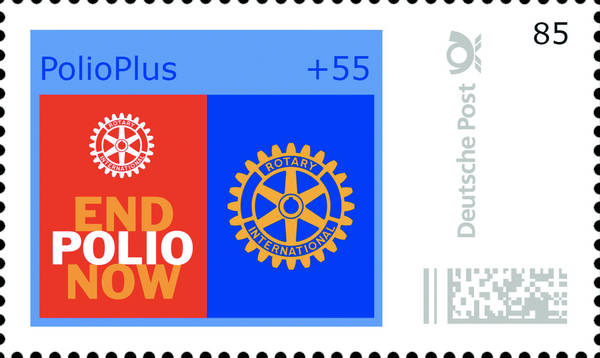 Polio-Briefmarke